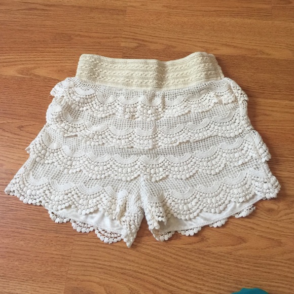 Crochet shorts