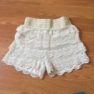 Crochet shorts