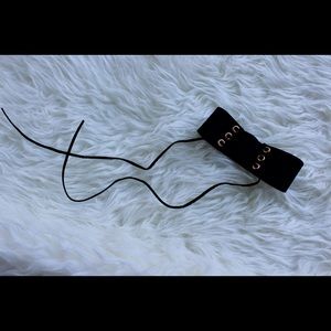 Kim k lace up choker