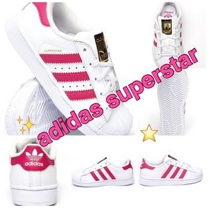 adidas Superstar Bold Pink/White size 4 ⭐️✨🆕