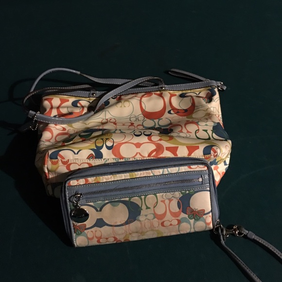 Coach purse and wallet