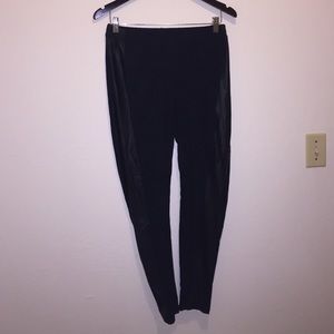 Leggings! With pleather paneling on both sides!