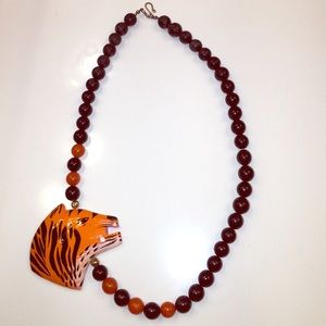 Statement tiger necklace