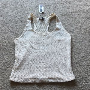 Cream colored crop top