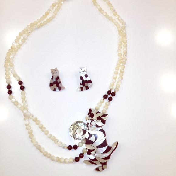 Beautiful cat Jewelry set