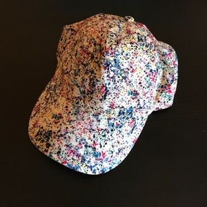 F21 cotton paint splattered hat