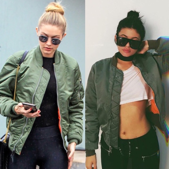 1️⃣ left! - MA1 STYLE - Army Green Bomber Jacket - Picture 4 of 4