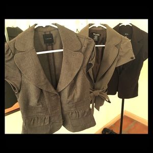 🎉🎊BUNDLE 3 short sleeve brown blazers!! 💥🚨🎊🎉