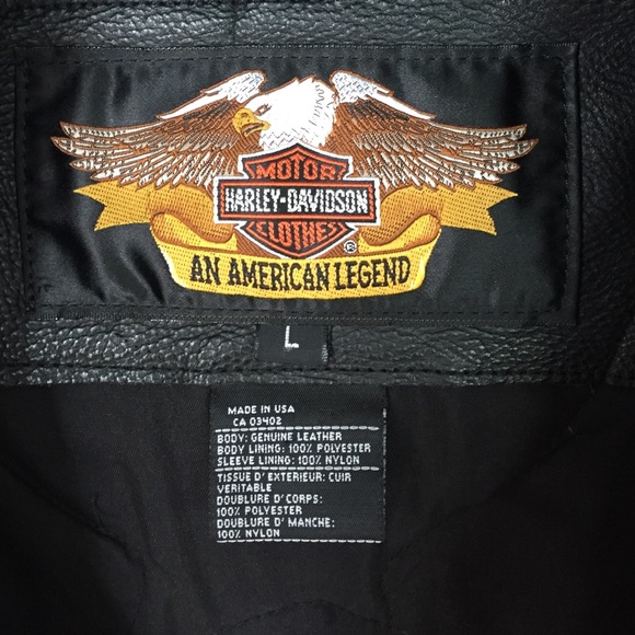 New Men's Harley Davidson leather jacket size L - Picture 4 of 4