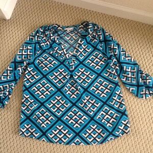 XS Crown & Ivy 3/4 sleeve top