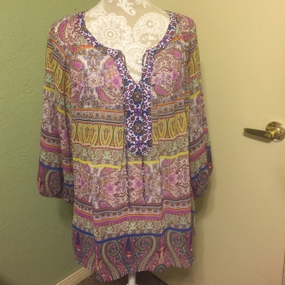 NWT multicolor blouse