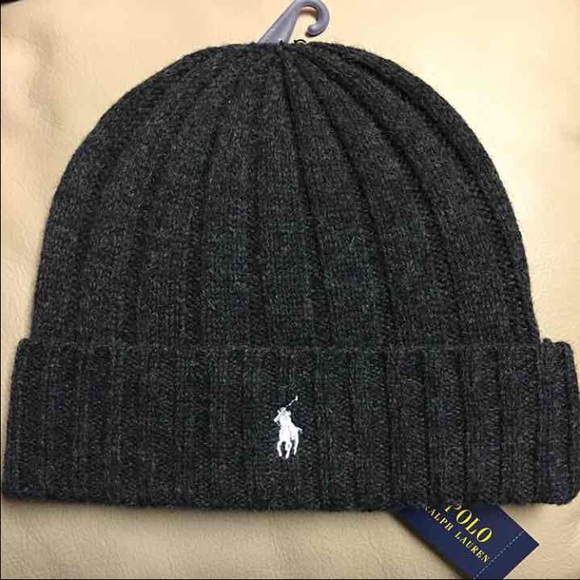 grey polo beanie