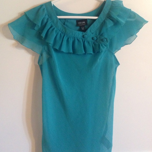 Sea blue blouse