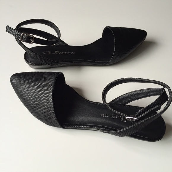 Chinese Laundry D'Orsay Ankle Wrap Flats