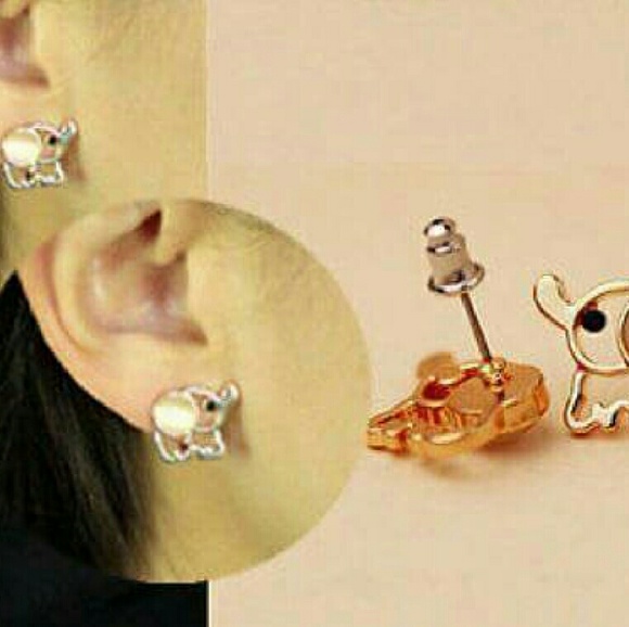 2/$10 Baby Elephant Earrings - Picture 2 of 3