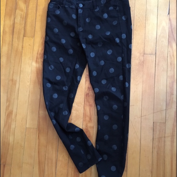 Polka Dot Skinny Jeans - Picture 1 of 1