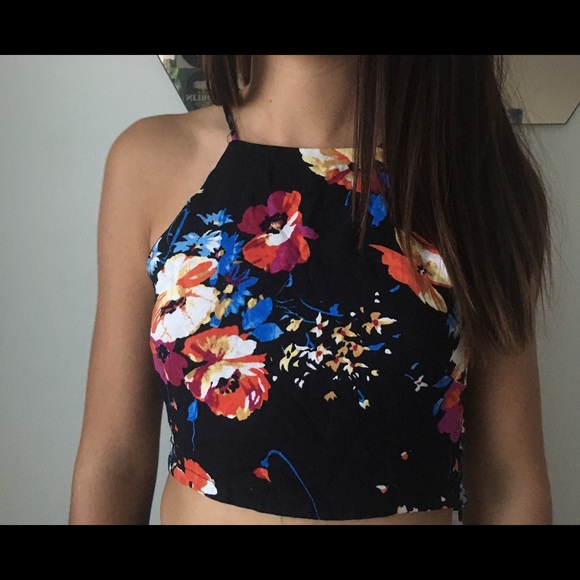 floral crop top