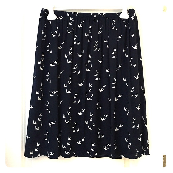 Knee length skirt