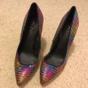 Glitter multi color Aldo 👠