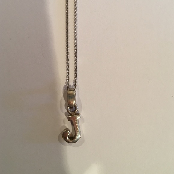 J pendant necklace
