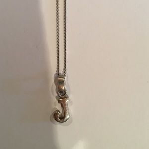 J pendant necklace