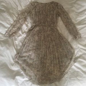 Free People floral white dress