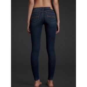 Abercrombie dark wash & white jeans BUNDLE