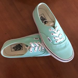 Mint green vans