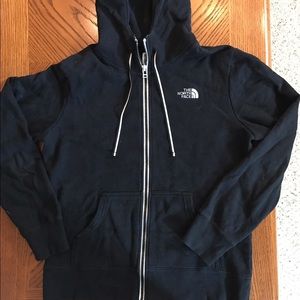 The North Face black zip up sweater
