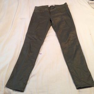 Olive green Hollister jeggings