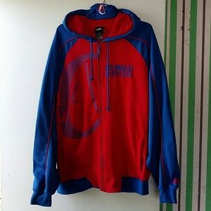 L.A Clippers jacket and Mitchell & Ness snap back