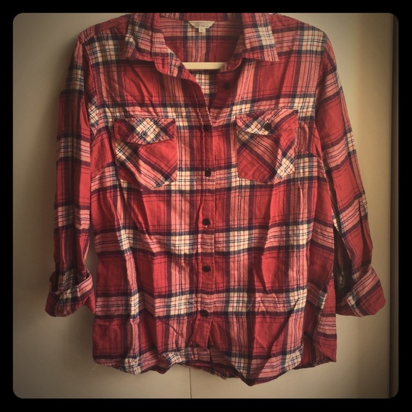 Flannel Long Sleeve Top