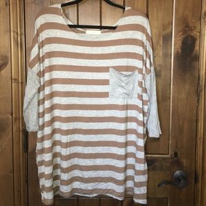 Oversized Stripped Top
