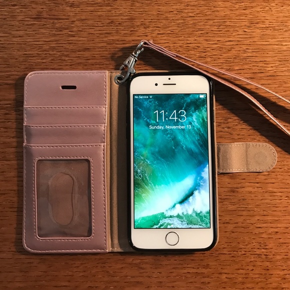 Rose Gold iPhone 6/6s wallet case!