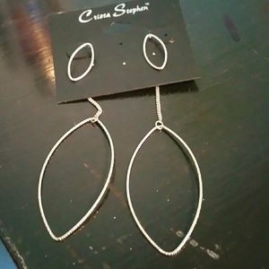 Silver earrings