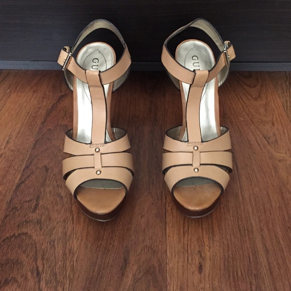 Guess Tan Heels Pumps Sandals