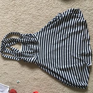 Navy and blue stripped dress