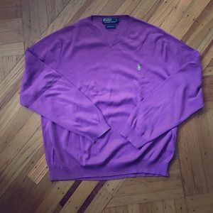Men's Polo by Ralph Lauren Vneck Cotton sweater