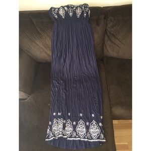 Blue maxi dress