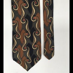 Silk tie, Art Deco theme!👍🎩made in USA 🇺🇸