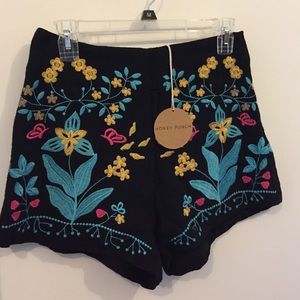 Embroidered shorts!