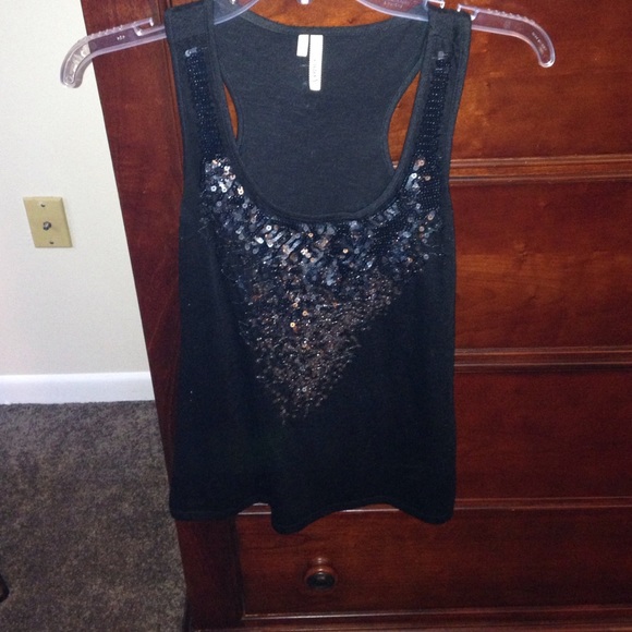 Black tank top