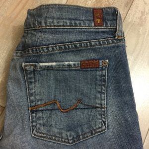 Seven 7 For All Mankind Jeans Crop Bootcut Size 30