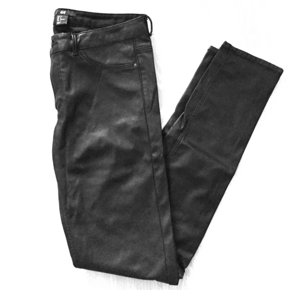 H&M faux leather pants
