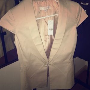 NWT NYC Beige shirt sleeve blazer!!