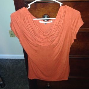 Orange short sleeve shirt