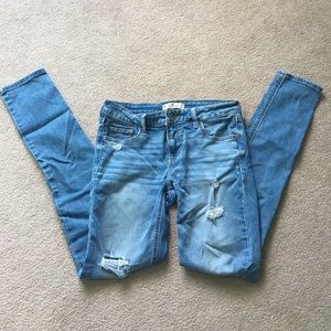 Hollister slightly distressed skinny jeans