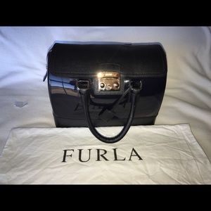 Furla mixed material Candy Satchel