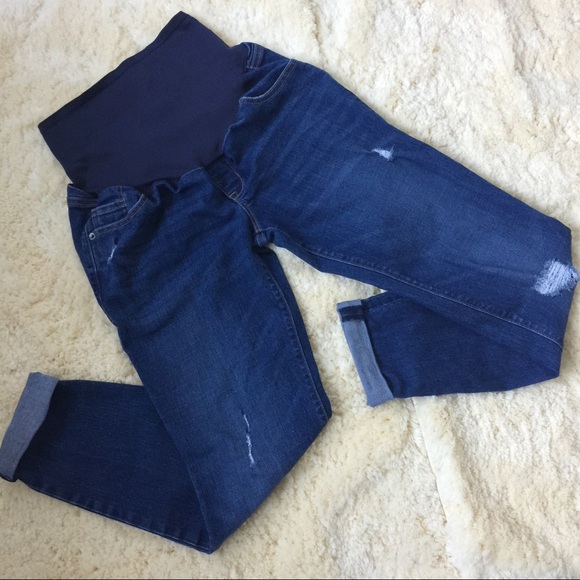 Maternity Boyfriend Skinny Jeans