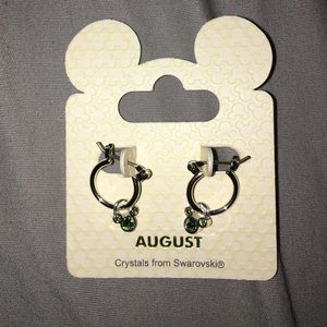 Mickey August Birth Stone Earrings